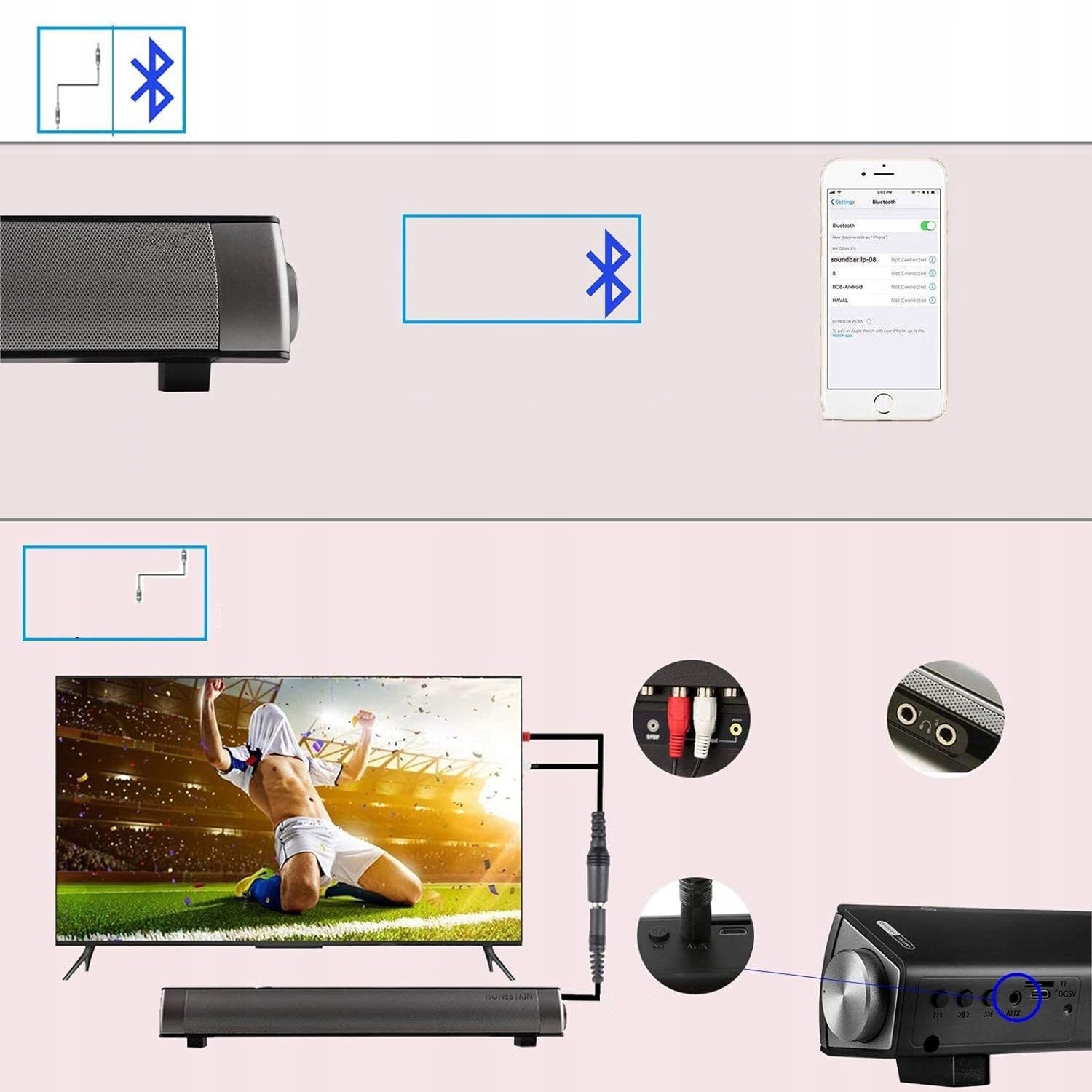 GŁOŚNIK BLUETOOTH DO DOMOWEGO SAMOCHODU, Z MOŻLIWOŚCIĄ ŁADOWANIA PRZEZ USB Marka Bedee