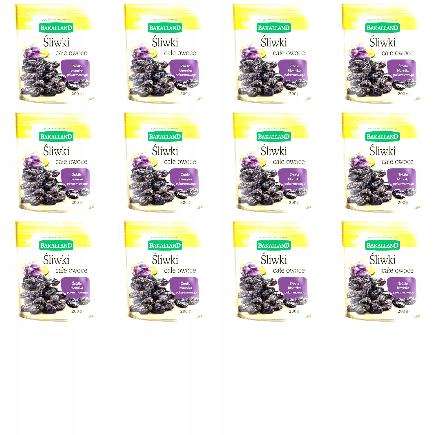 12x 200g Bakalland śliwka kalifornijska Karton