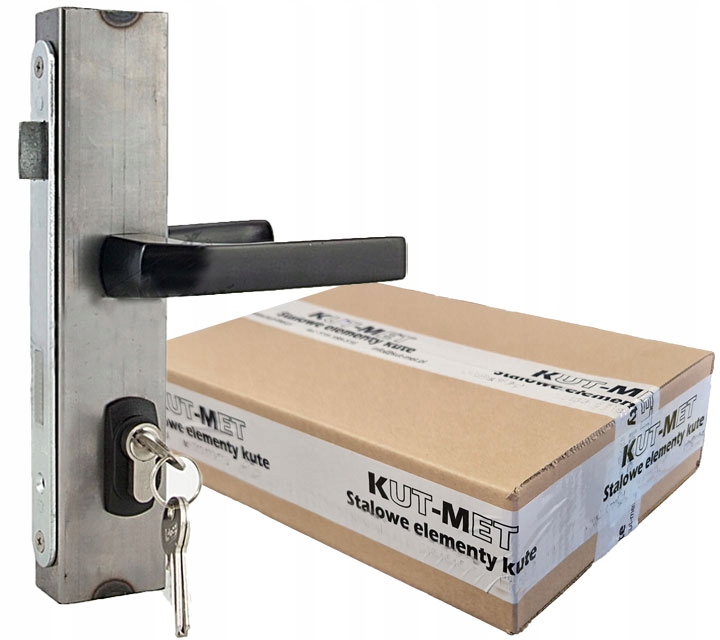 Zámková krabice Se Zámkem 30X50 Klika Ocelová Černá Patentová Vložka Maskovací