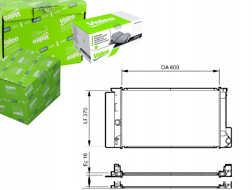 CHŁODNICA SILNIKA VALEO