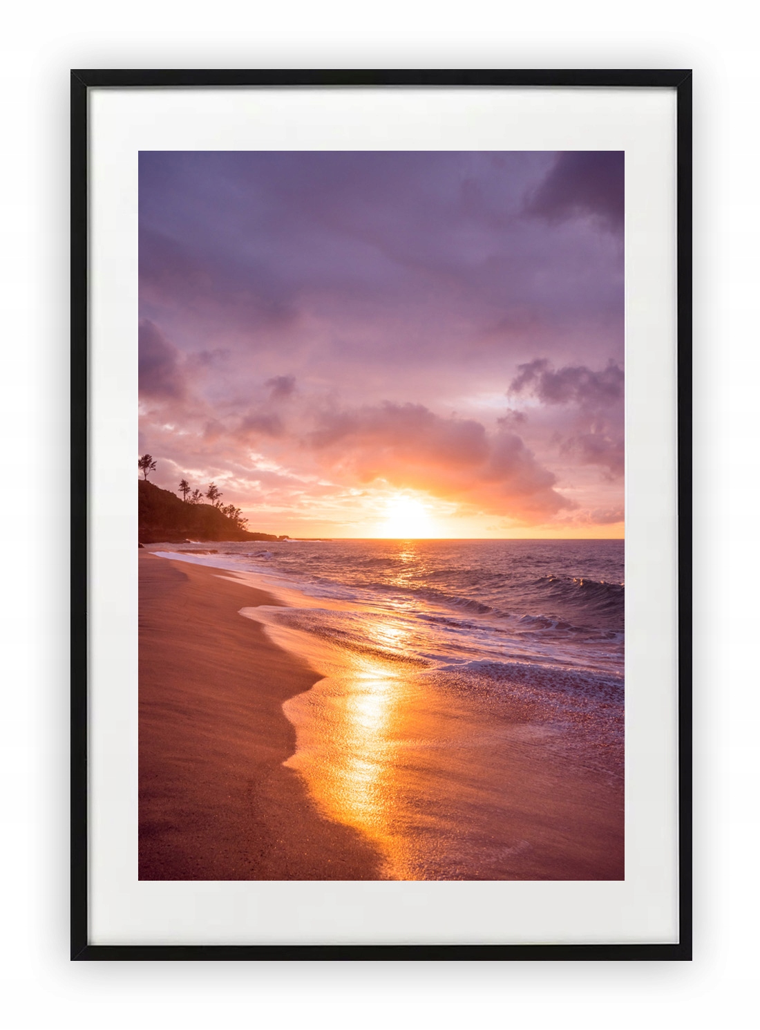 

Plakat 13x18 cm Zachód Słońca Plaża