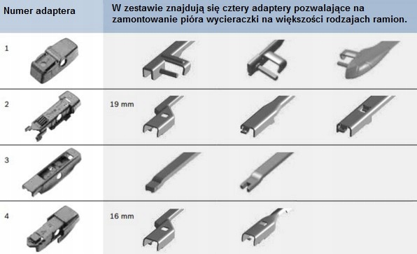 WYCIERACZKA PŁASKA BOSCH MULTICLIP 57cm 4 adaptery Stan opakowania oryginalne