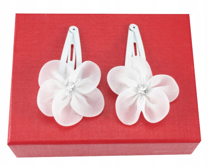 

Spinki Do Włosów Flower 2 Sztuki Białe Komunia 6