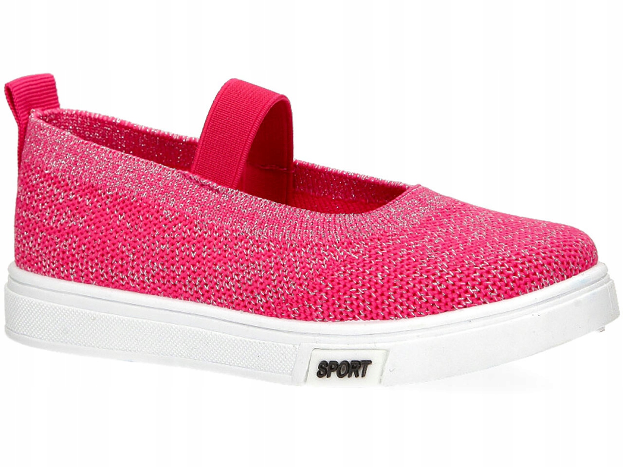 

Błyszczące Trampki Dziewczęce Wsuwane Slip On r 35