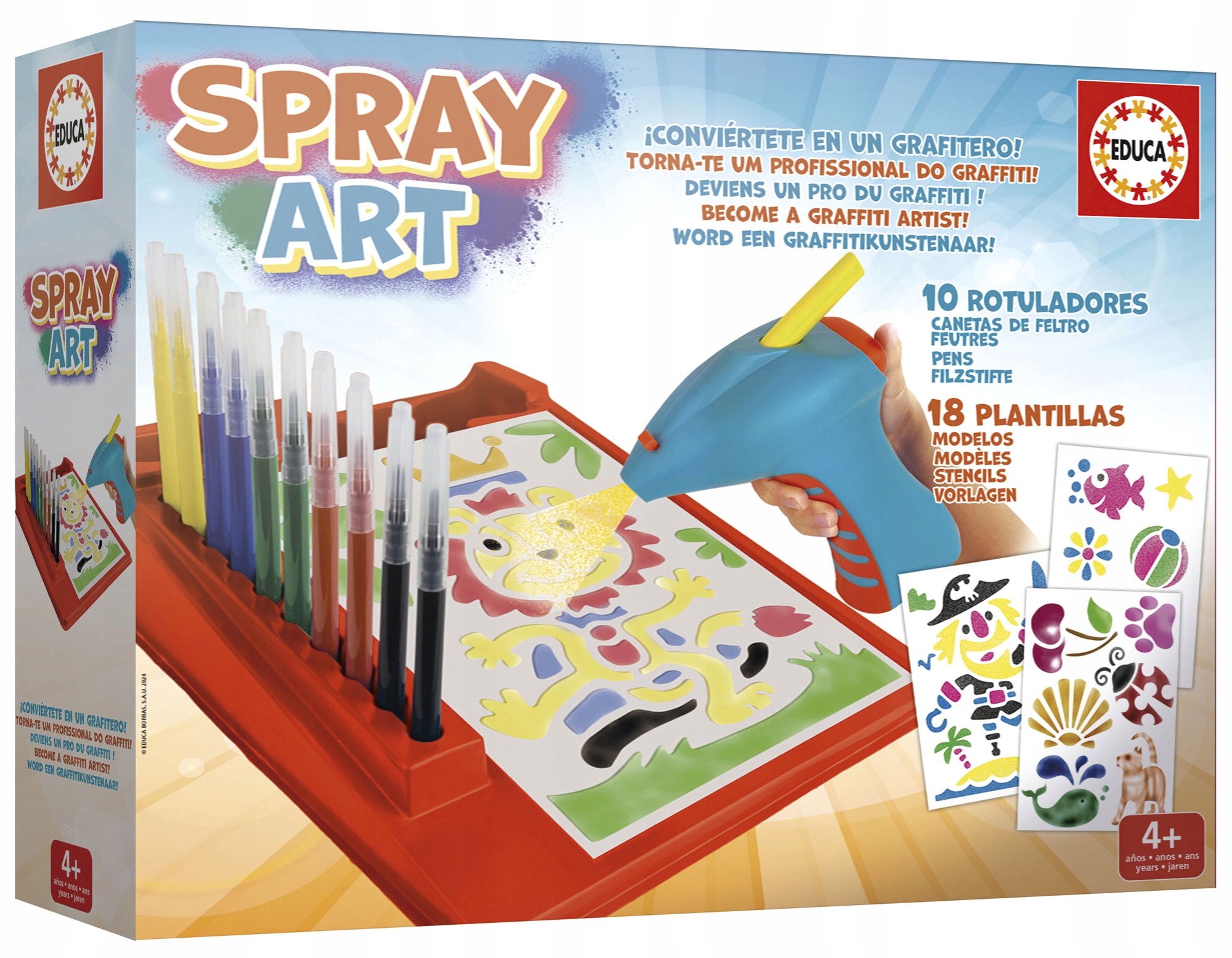 Educa Zestaw graffiti dla dzieci (Spray Art)