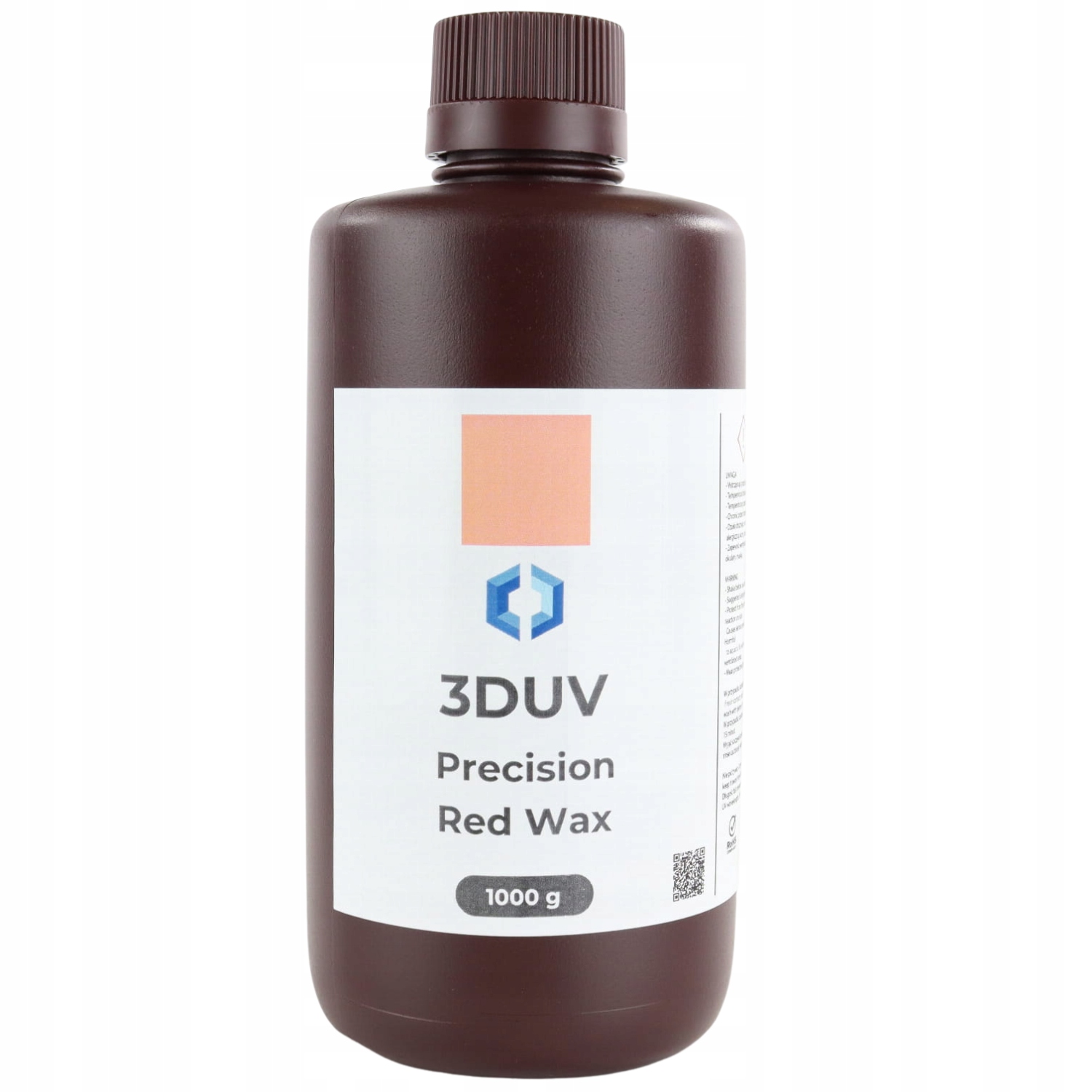 Uv pryskyřice 3DUV Precision Red Wax 1 kg 1 l pro 3D tiskárnu
