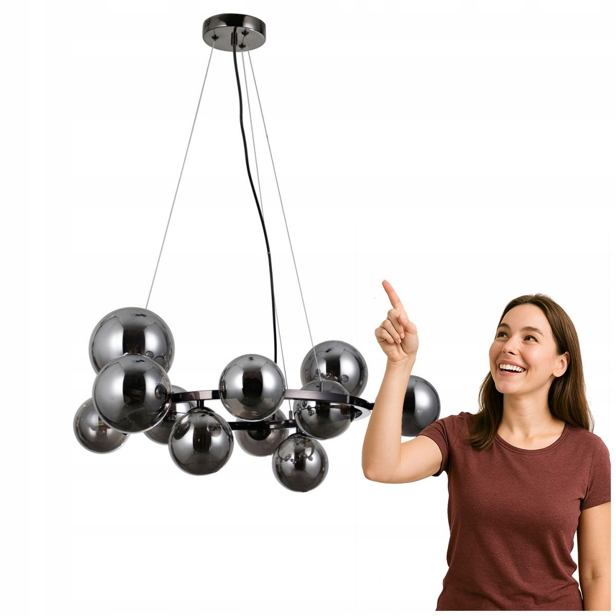 Závěsná lampa Canello PND-406007-11A-BL Italux