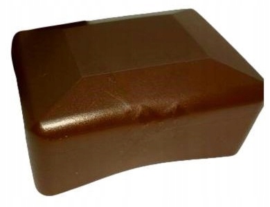 Zaślepka daszek słupek profil 60x40 10SZT BRĄZOWE Kolor brązowy