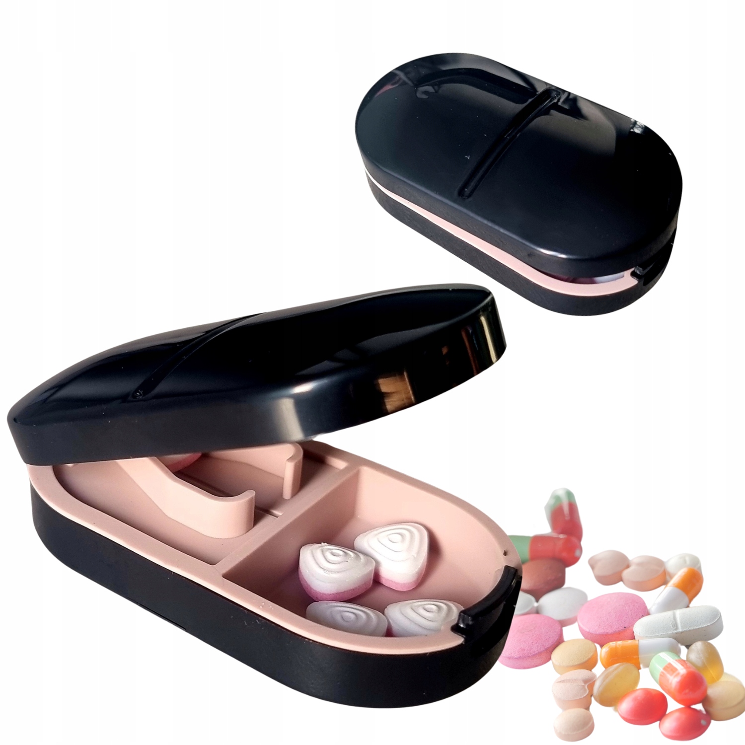 Gilotyna Przecinacz Przecinarka Do Tabletek Leku Kruszarka Przecinak Czarna