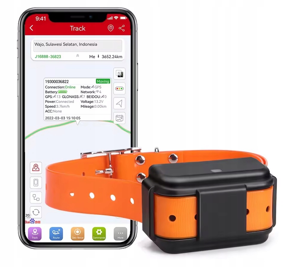 Gps lokátor draVires pro velkého psa a kočku, obojek pro koně a krávu