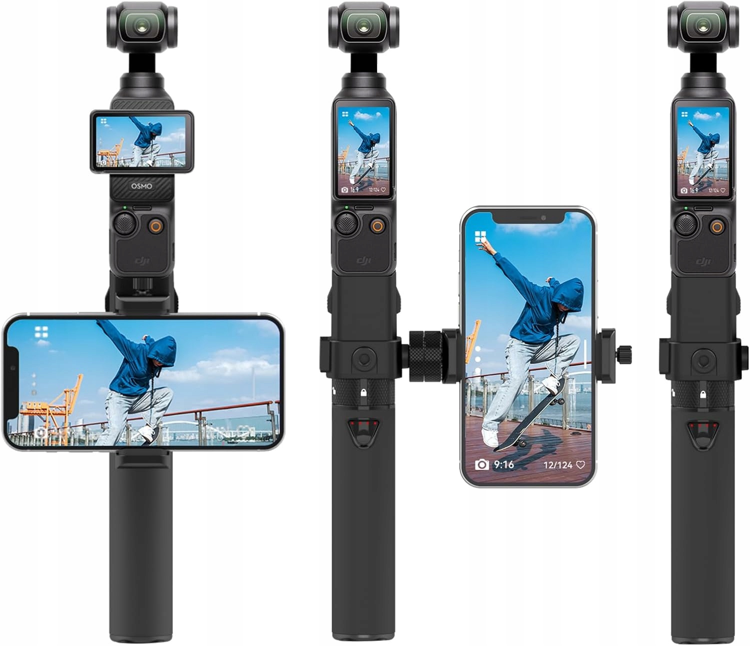 Držiak Na Smartfón Gimbal Držiak Osmo POCKET3 Prenosná Nabíjačka Smatree