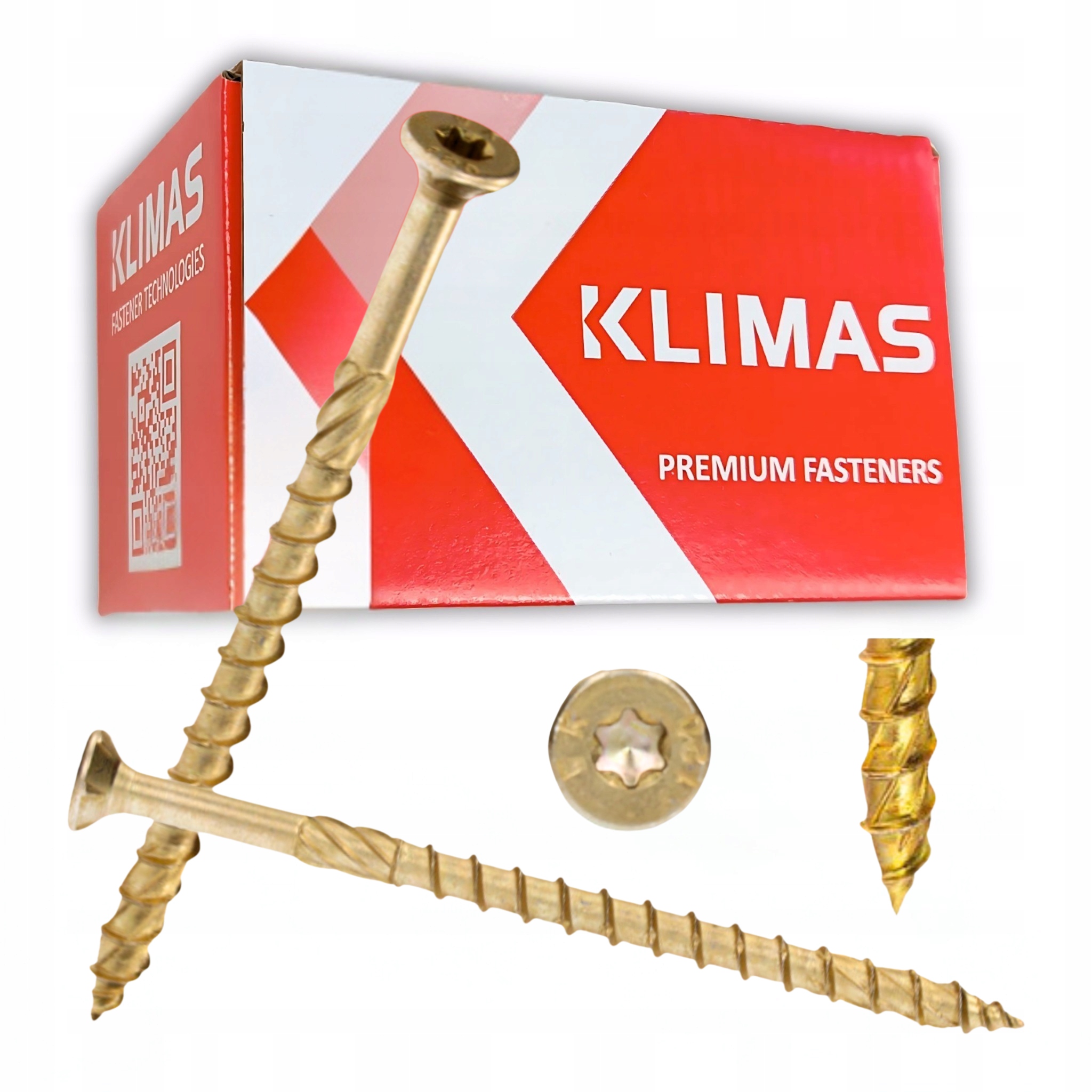 Tesařské vruty do dřeva 6x240 Kmwht Torx kuželová hlava Klimas 100 ks