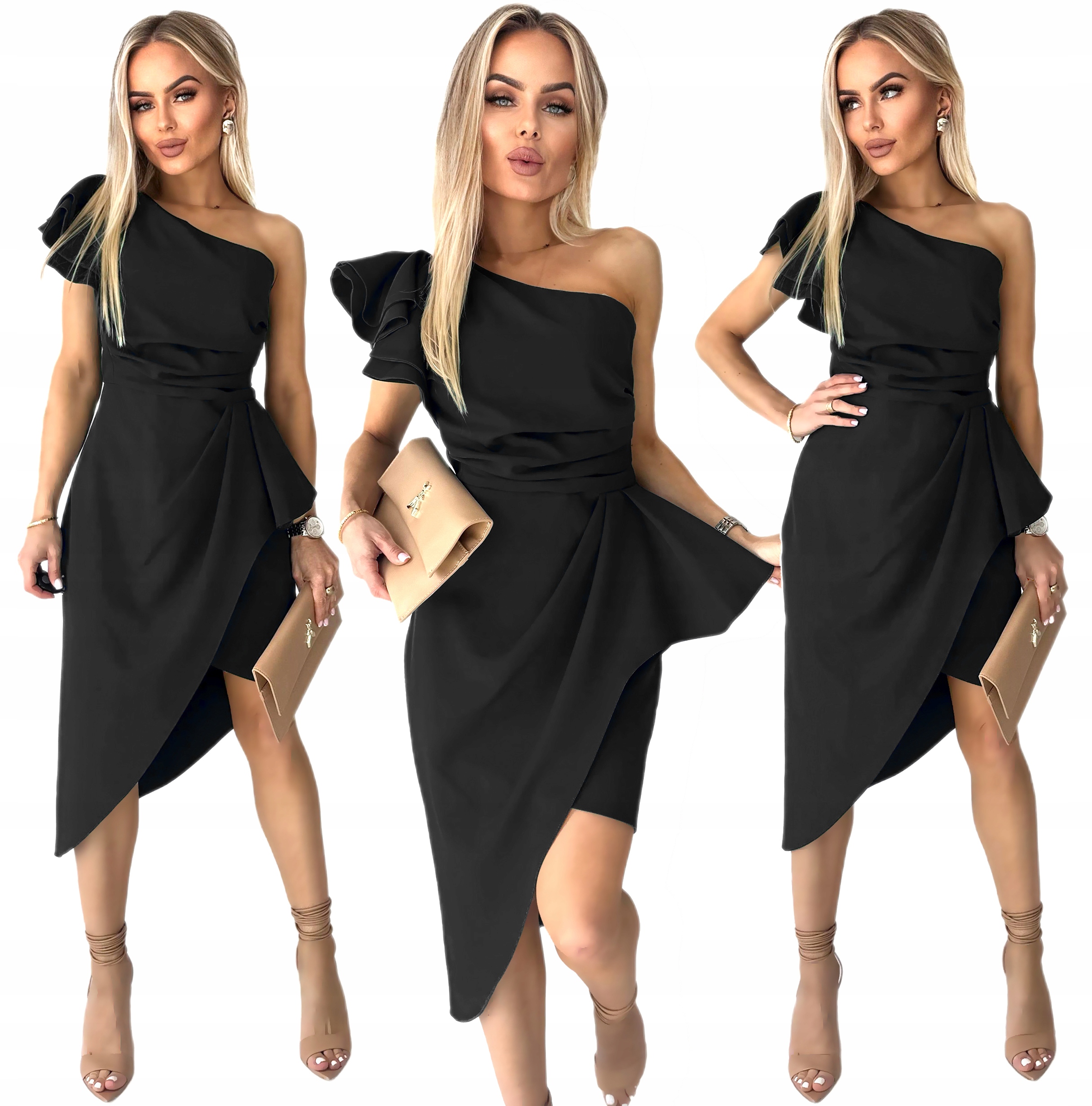 Elegantní Šaty velké velikosti, Polský výrobek, svatební hostina S JR03