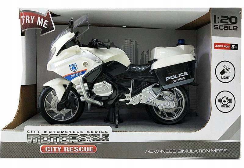 

Motocykl policyjny światło dźwięk