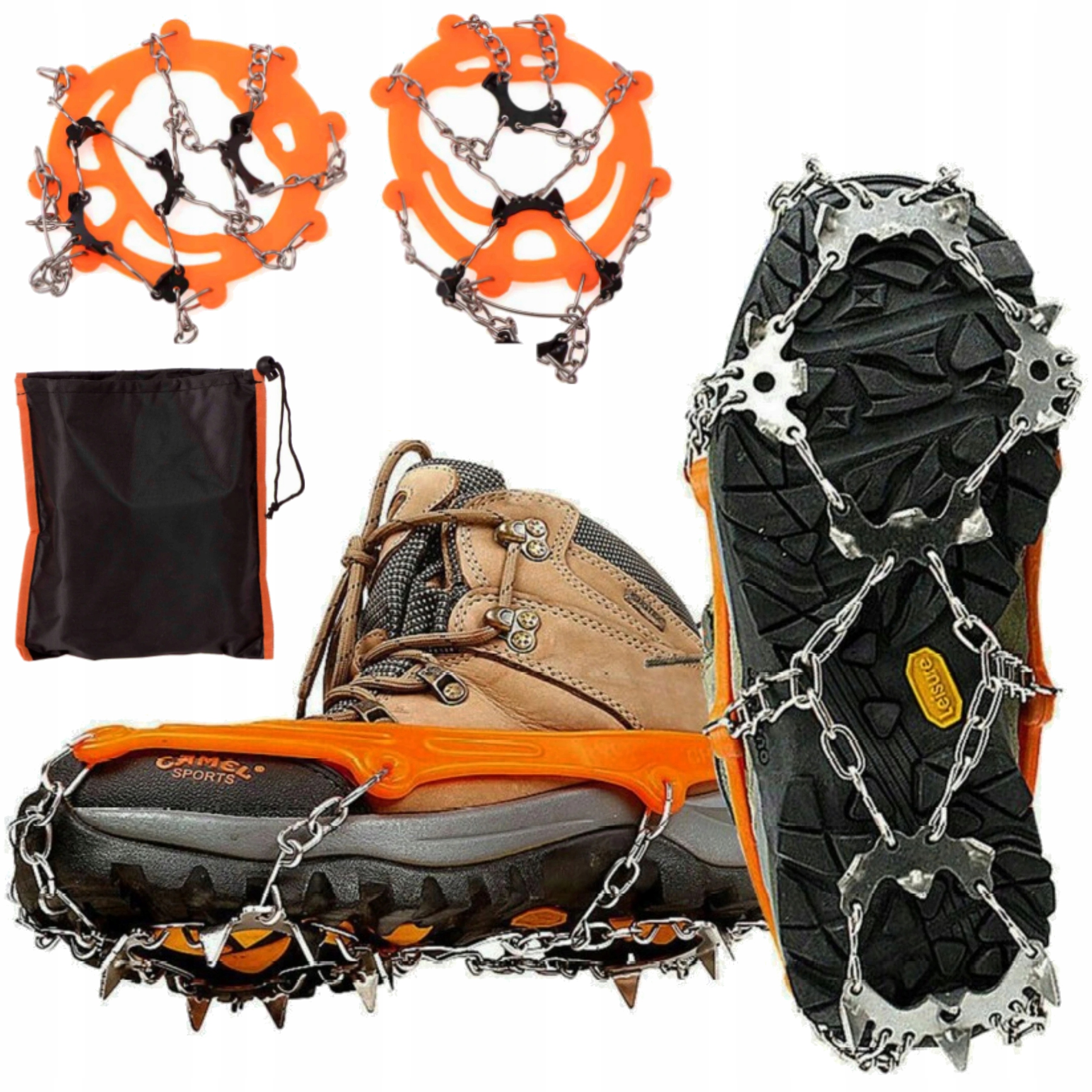 

Raki Na Buty Kolce Antypoślizgowe Łańcuchy r.38-45