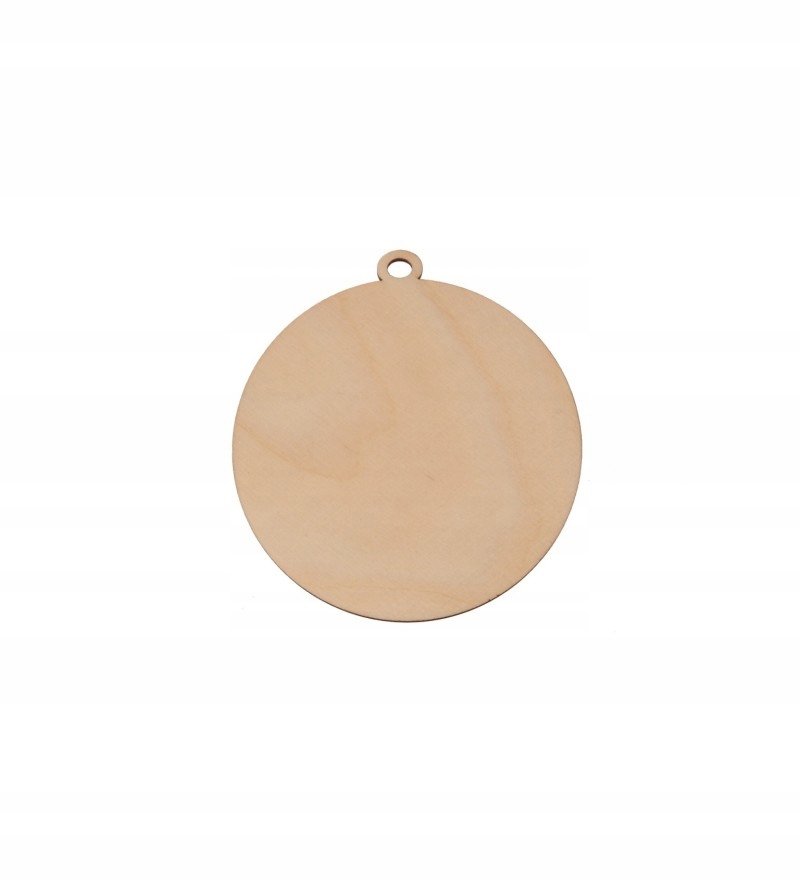 

Bombka Drewniana Zawieszka Medal Sklejka 8cm