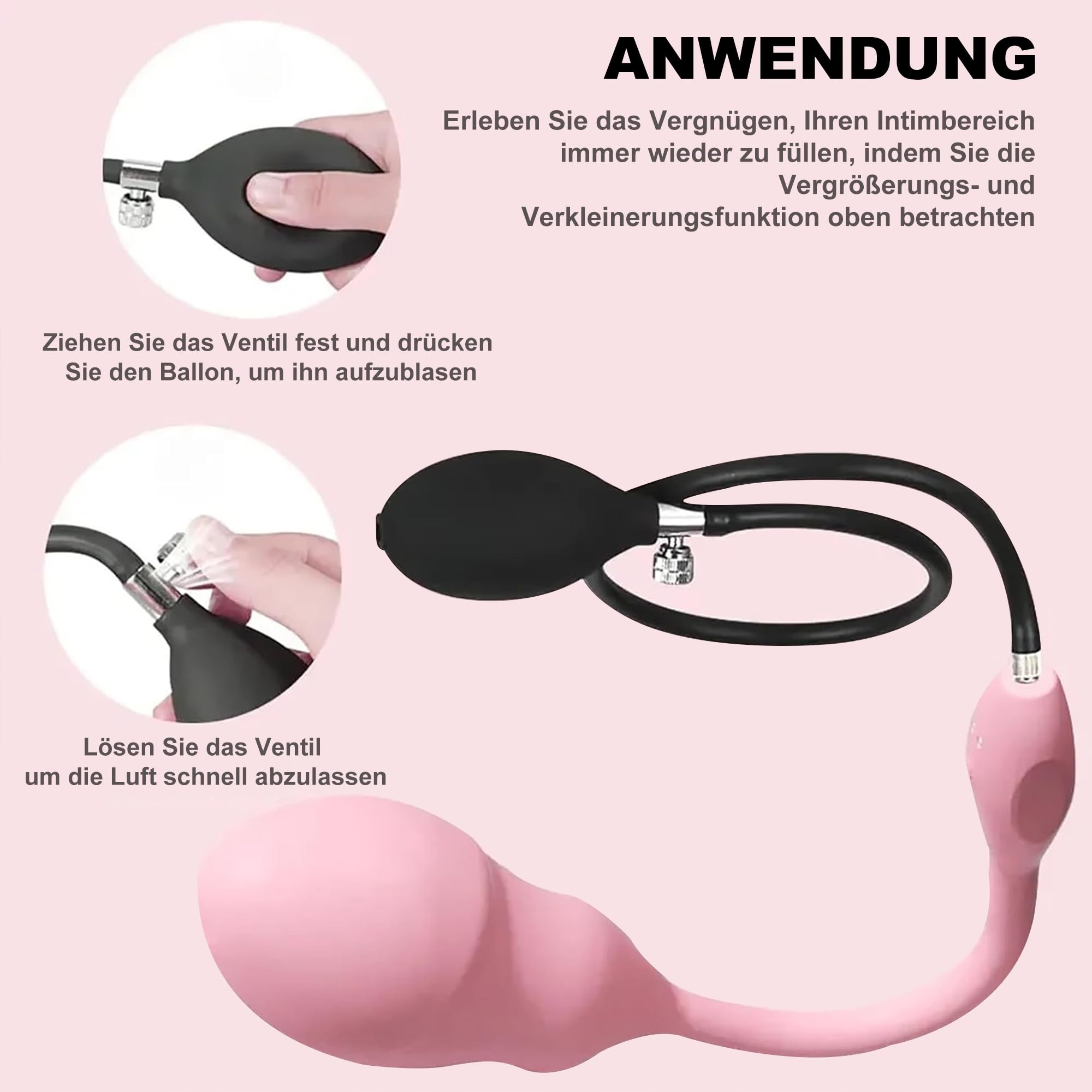 CHICLSQ Wibrujący Prostata Wibrator Z Pompką I Pilotem — miniatura 5