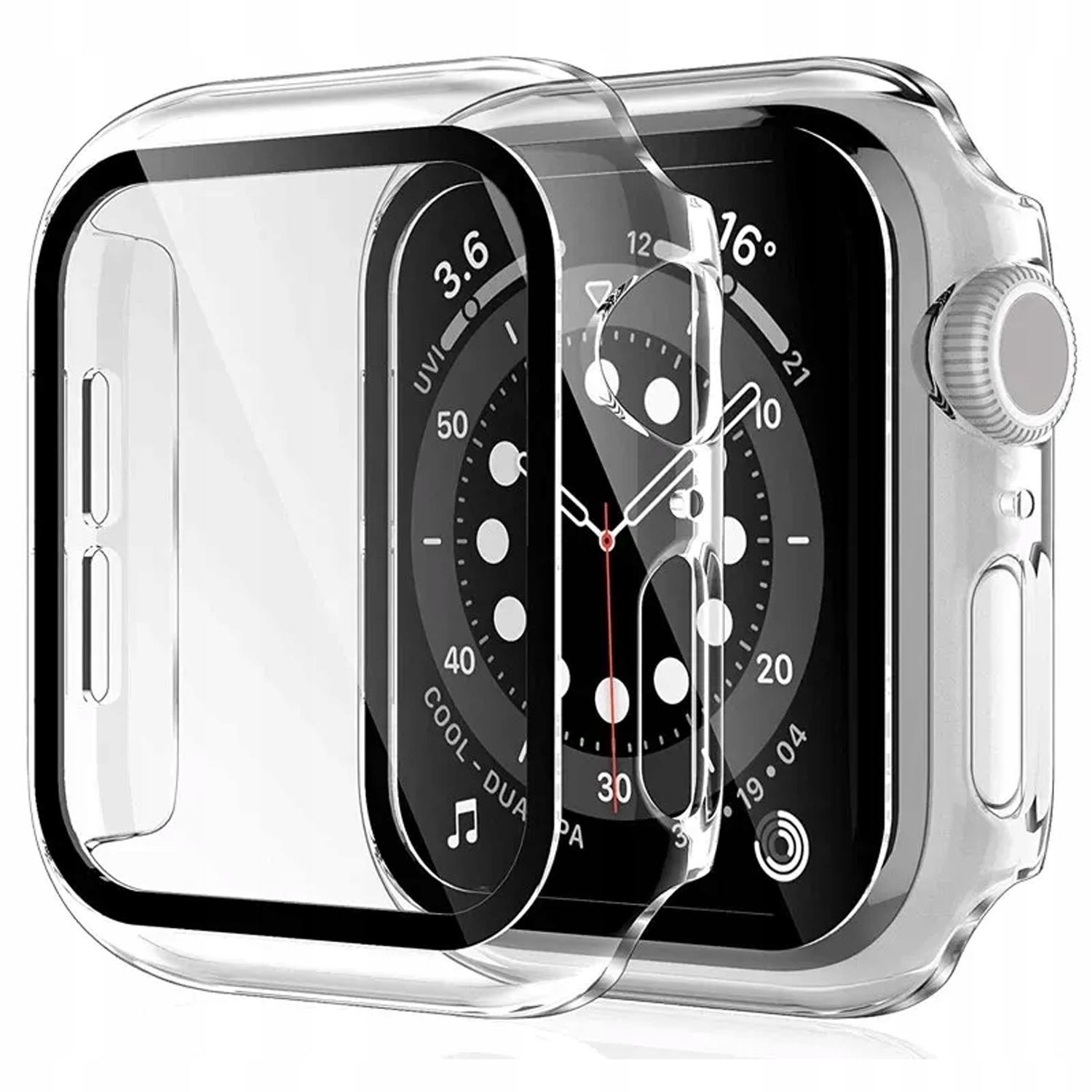 ETUI 2w1 DO APPLE WATCH 4/5/6/SE 40mm SZKŁO HARTOWANE CLEAR NAKŁADKA Kod producenta SZKŁO ETUI APPLE WATCH 4/5/6/SE