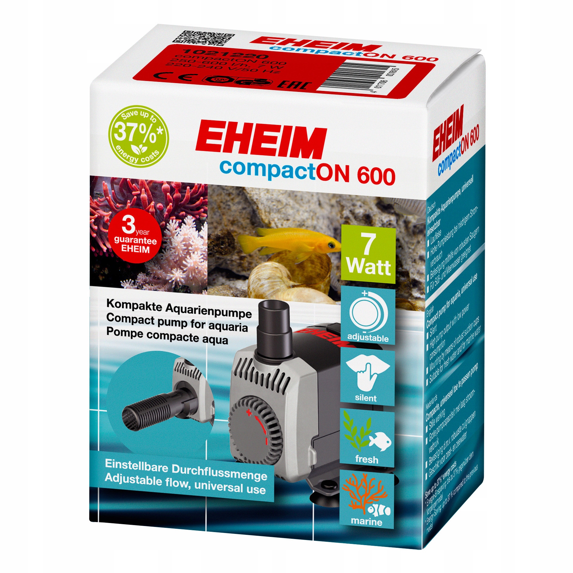 

Eheim compact on pump 600 pompa obiegowa