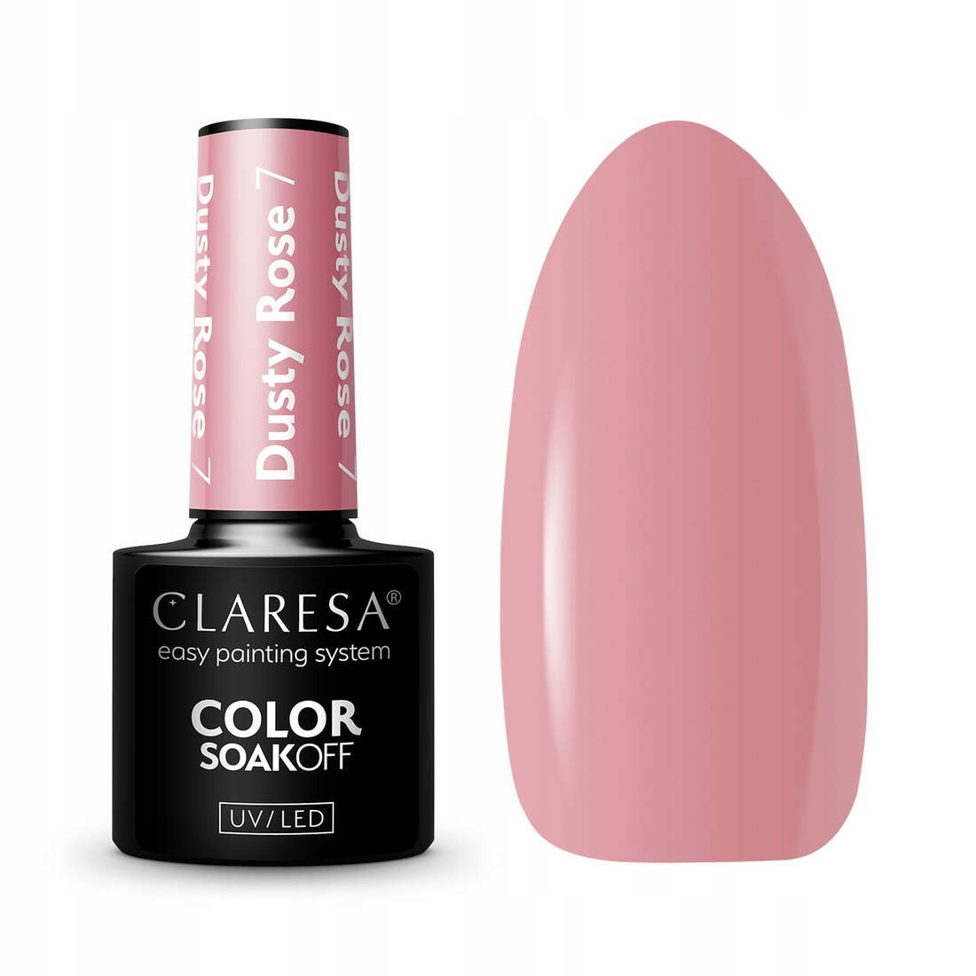 

Claresa Lakier hybrydowy Dusty Rose 7 Soak Uv/led