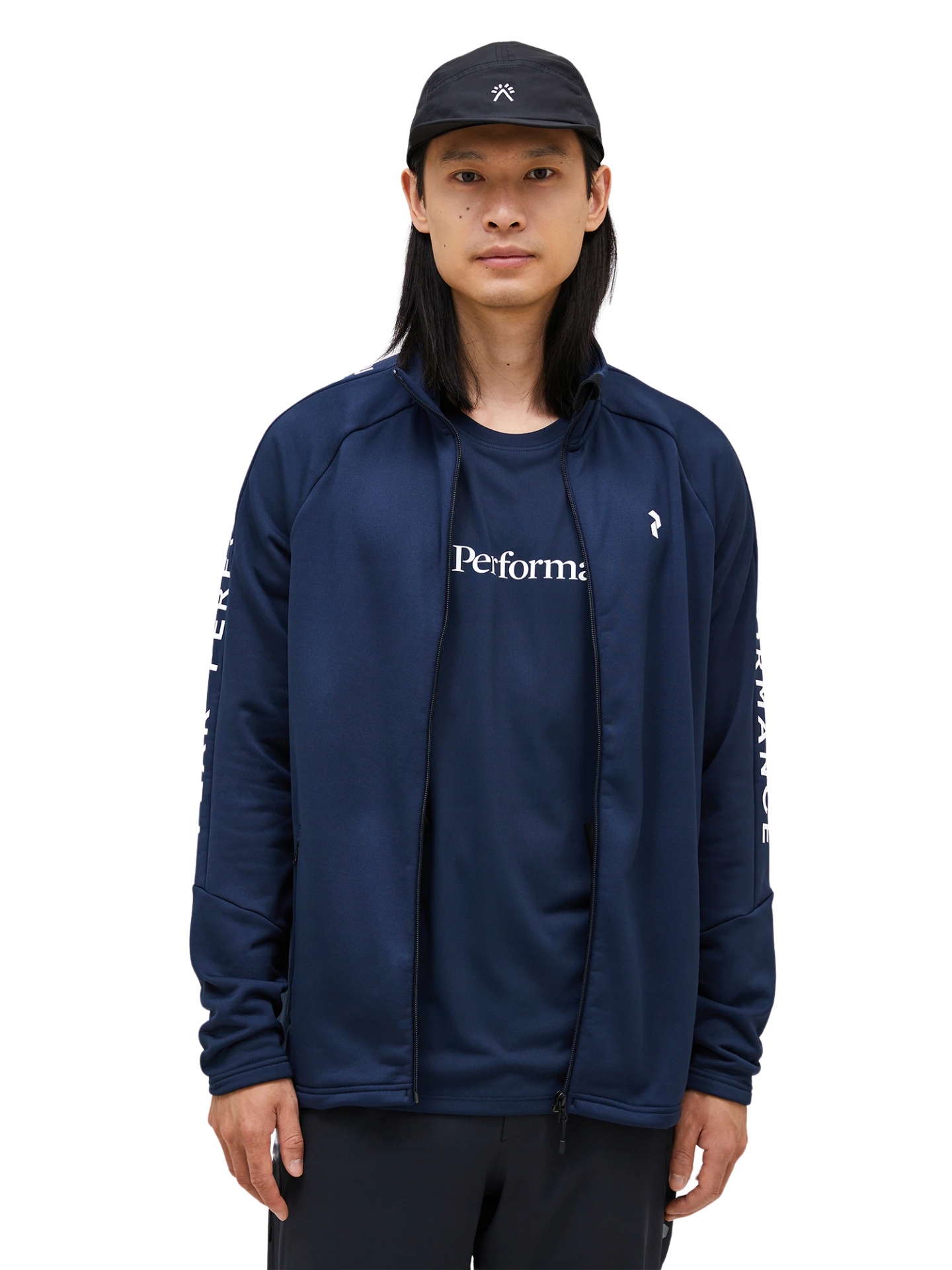 Mikina Peak Performance Rider Zip Jacket modrá L