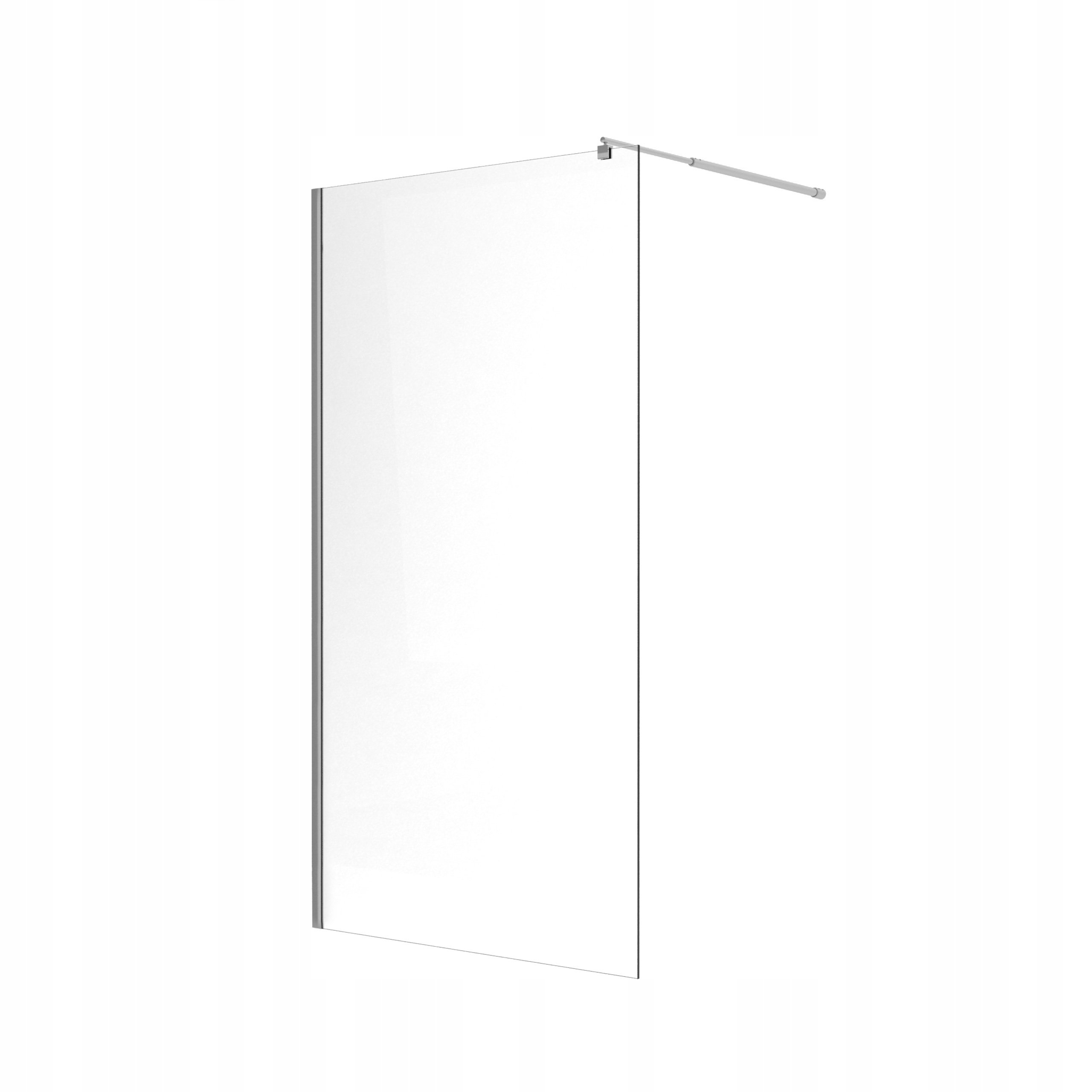 Ścianka Prysznicowa Szkło 8MM Walk-in 110 CM Chrom Kabina Szyba Esg Loft