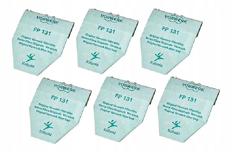 

Oryginalne Worki Vorwerk Kobold VK130 VK131 6 szt