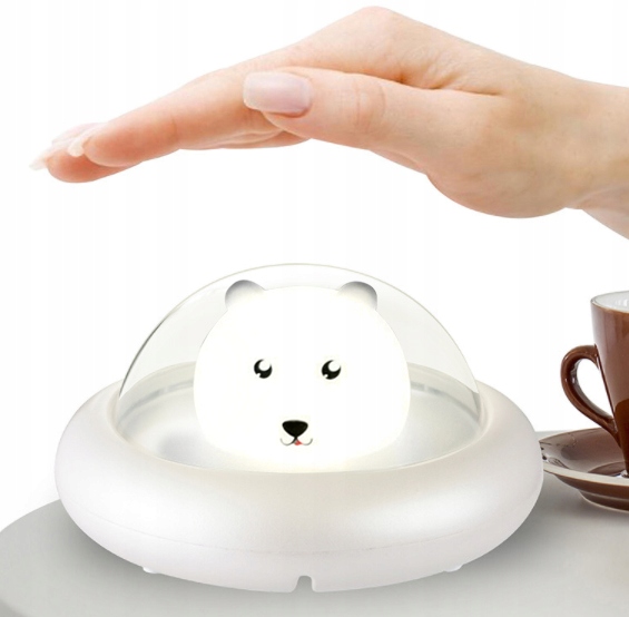 BEZPRZEWODOWA Lampka Silikonowa Miękka Nocna LED dla DZIECI MISIU PREZENT Bohater Inny