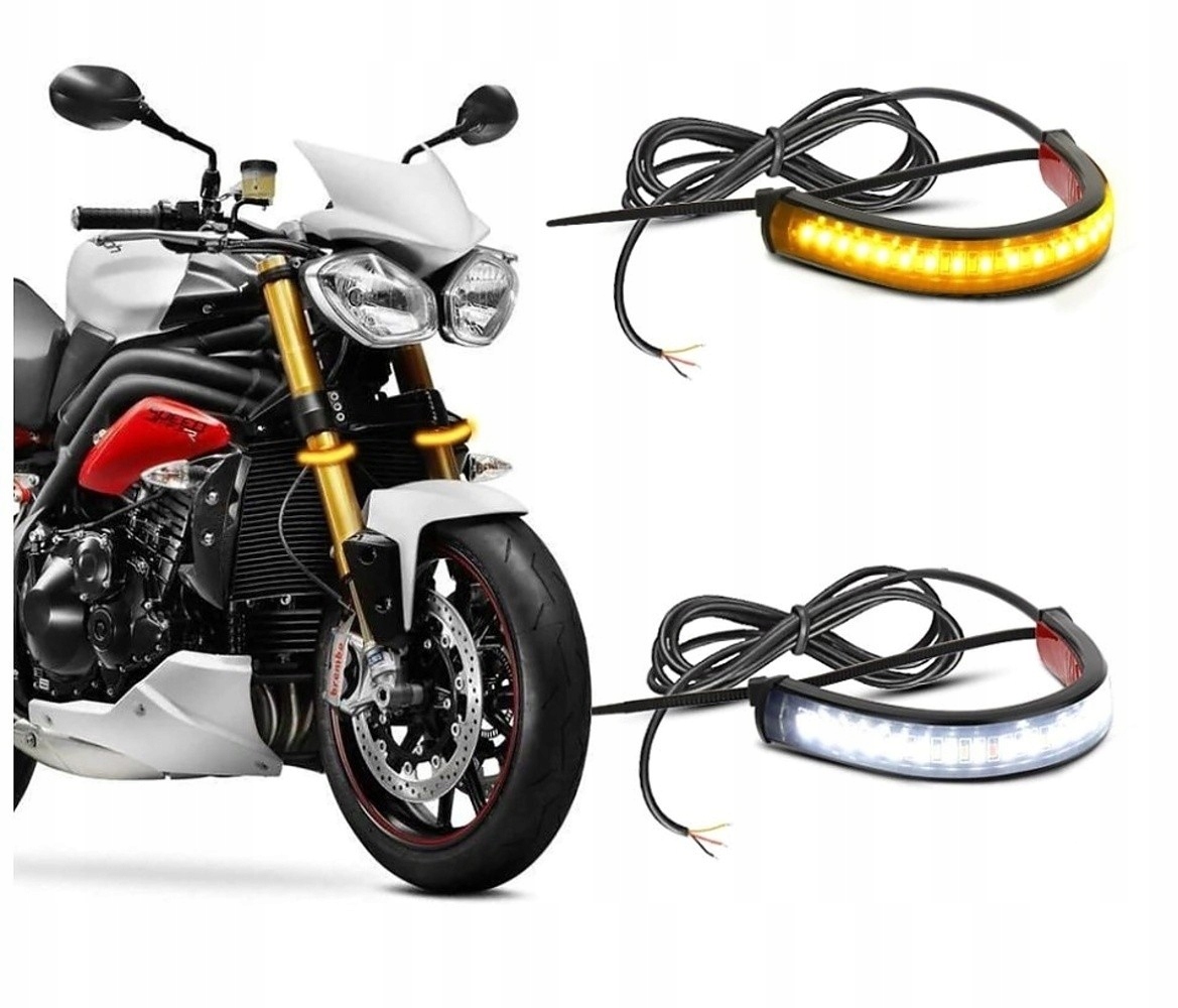 

Światła Drl Flex Led dzienne kierunki motocykl