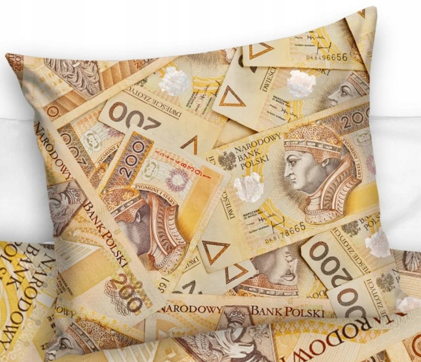 

Poszewka 70x80 Wzór 200 Zł Pieniądze Banknoty
