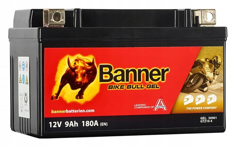 

Banner Bike Bull Gel 50901 12V 9AH 180A GTZ10-4