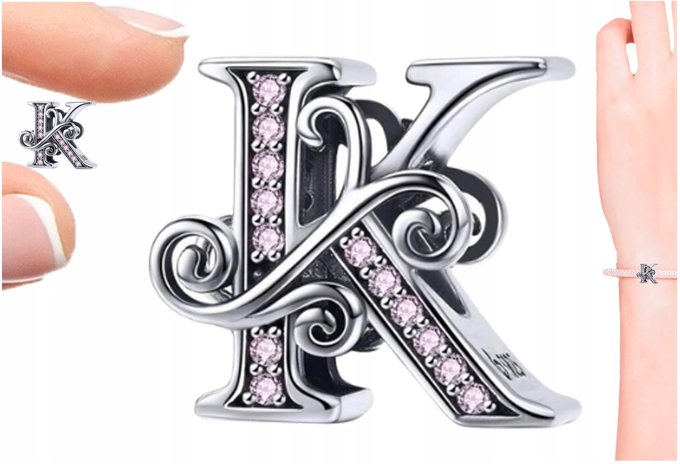 

Charms Litera K Charms Zawieszka Charms Srebro 925