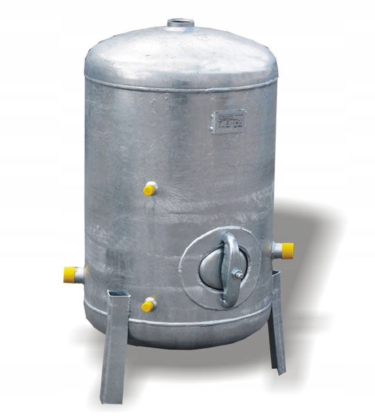 Zbiornik ocynkowany pionowy Hvp 150 l 6 bar Hydro-Vacuum osprzęt