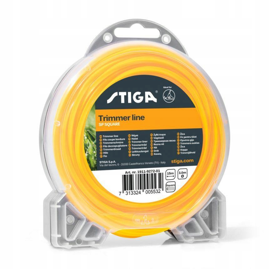 

Żyłka tnąca przekrój kwadratowy 2.7mm 15m Stiga