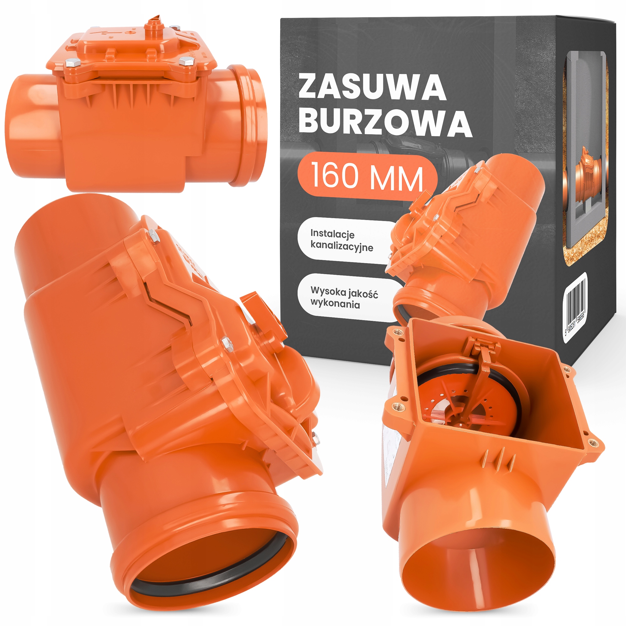 

Zasuwa Burzowa 160 Zawór Zwrotny Klapa Kanalizacji