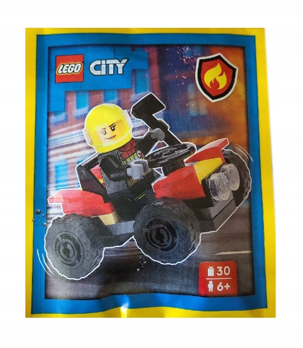 Zestaw Lego City Minifigure Polybag Firefighter with Quad #952409