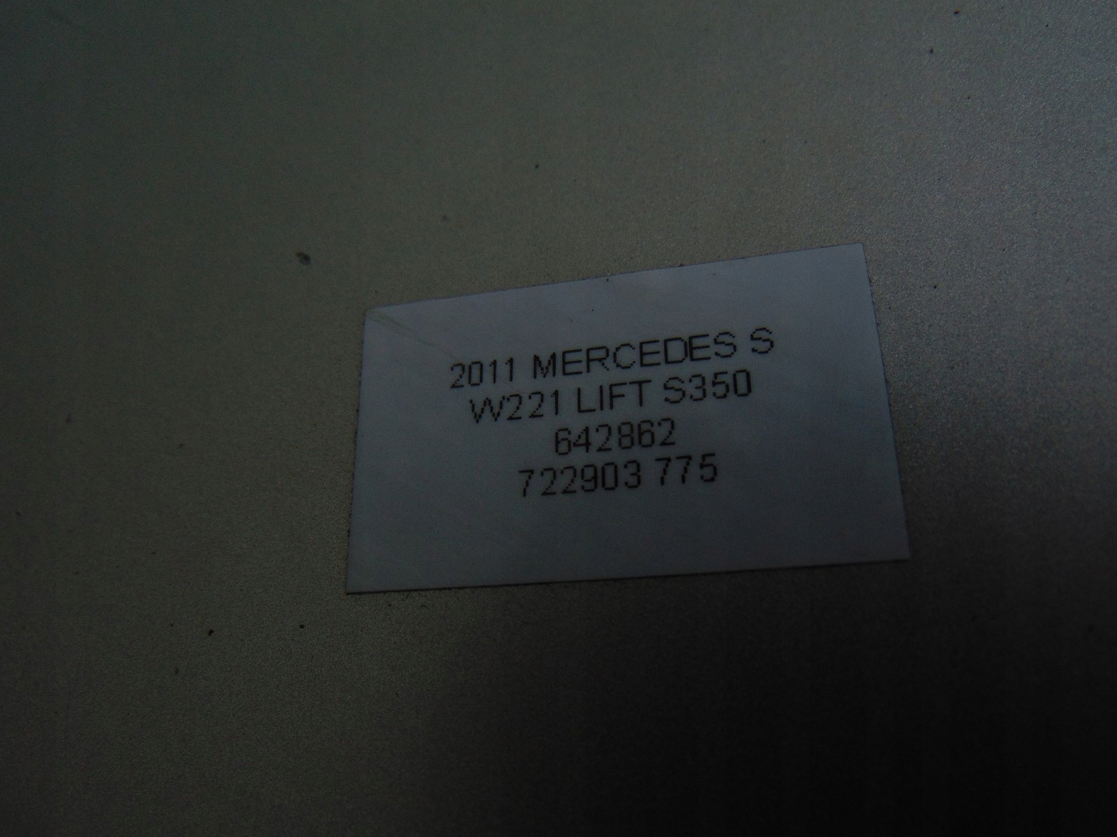 Cofano MERCEDES S W221 LIFT 775 09
