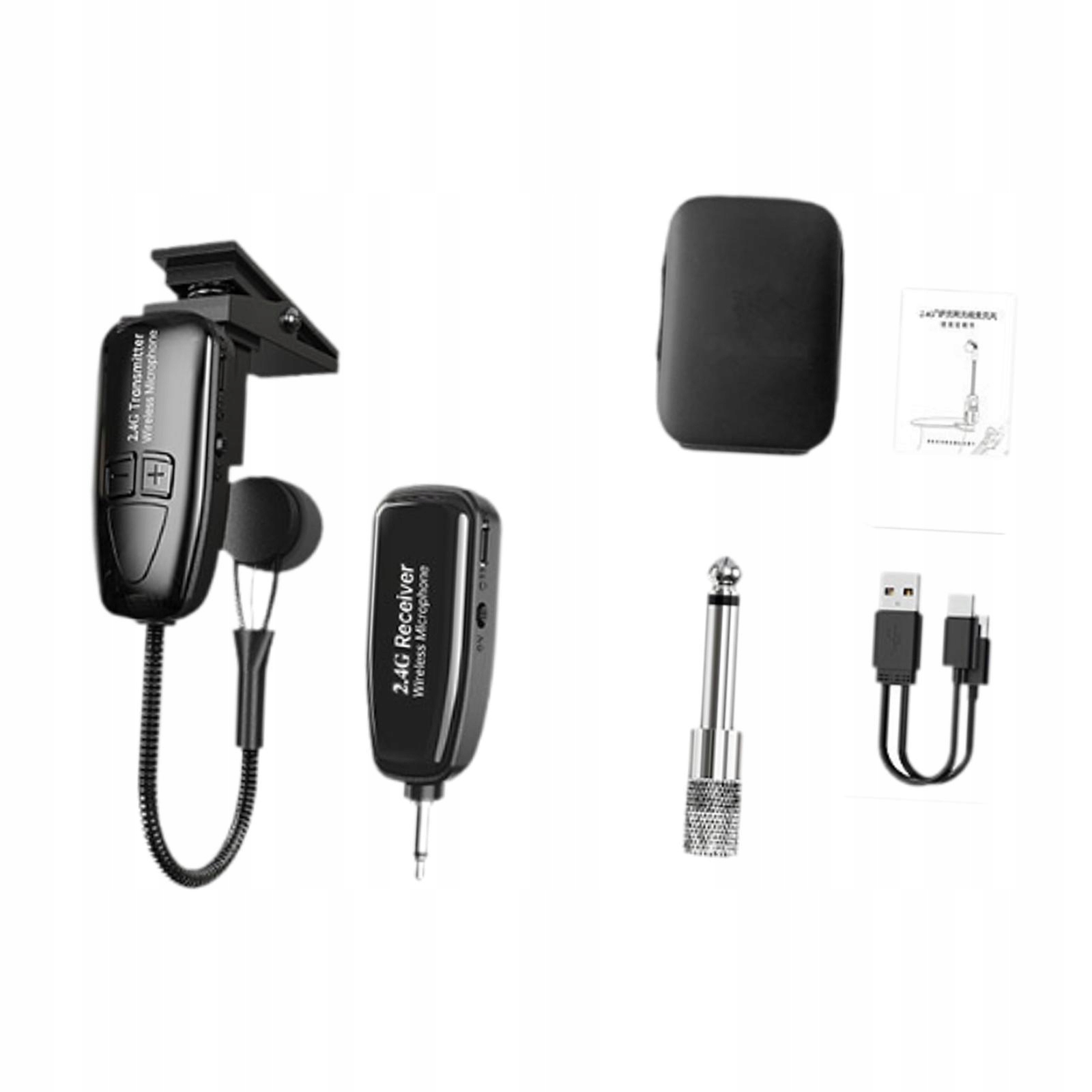 Przetwornik mikrofonu do instrumentu muzycznego 3,5 mm do 6,35 mm Adapter do zespołu Marka bez marki