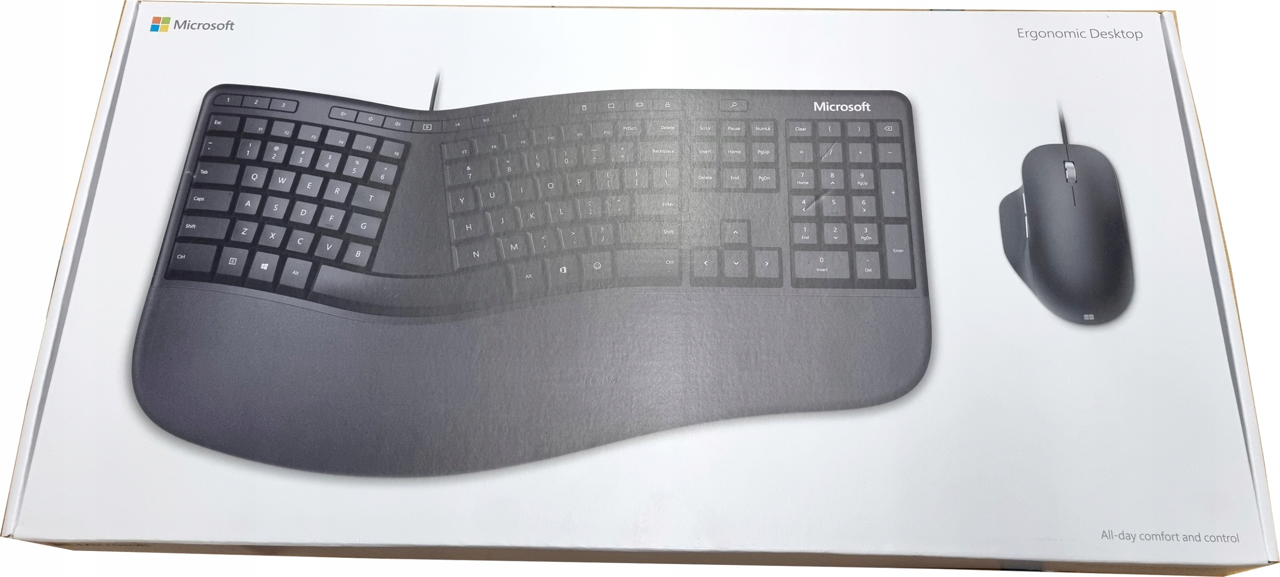 Sada klávesnice a myši Microsoft Ergonomic Desktop RJU-00007