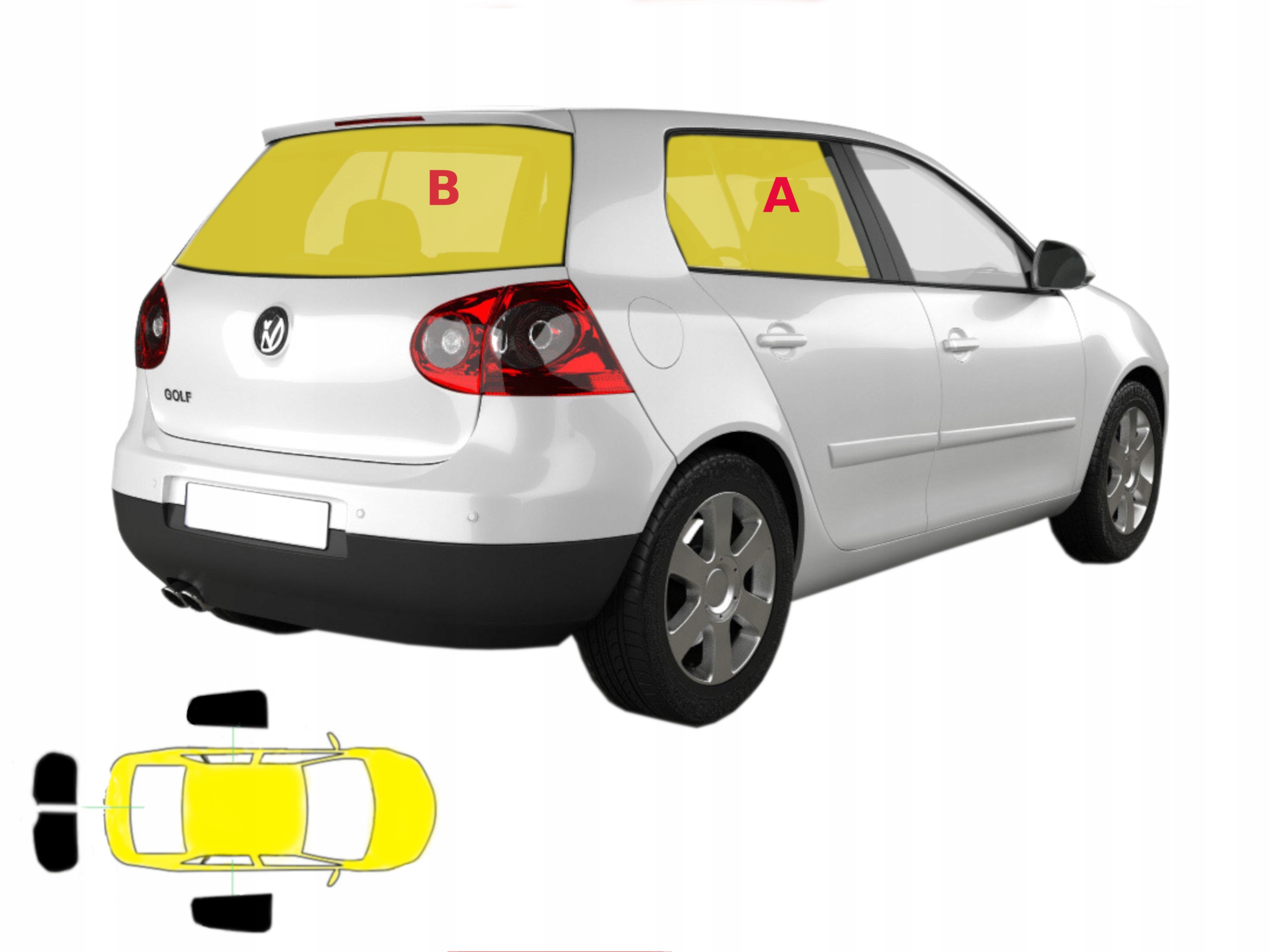 

Zasłonki dedykowane, dopasowane Vw Golf V 5drzwi