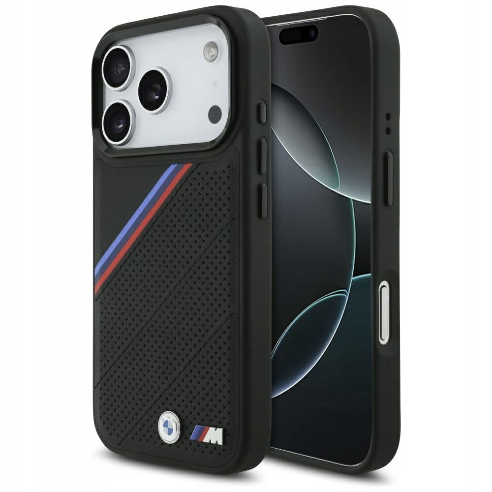 Pouzdro Pro Iphone 17 Pro Bmw M Tricolor Metal Logo Magsafe