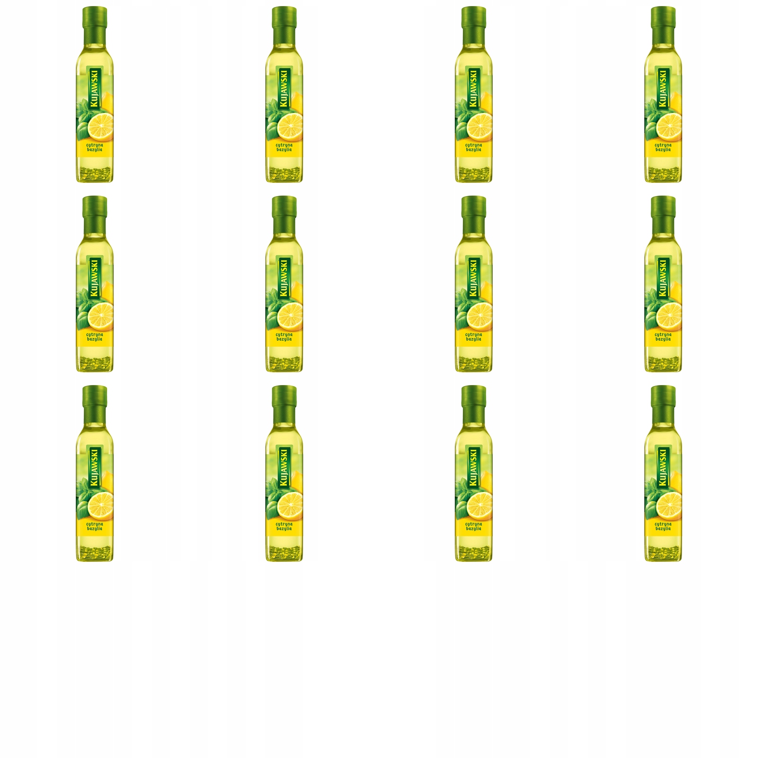 12x 250ml Kujawski olej cytryna/bazylia Zgrzewka