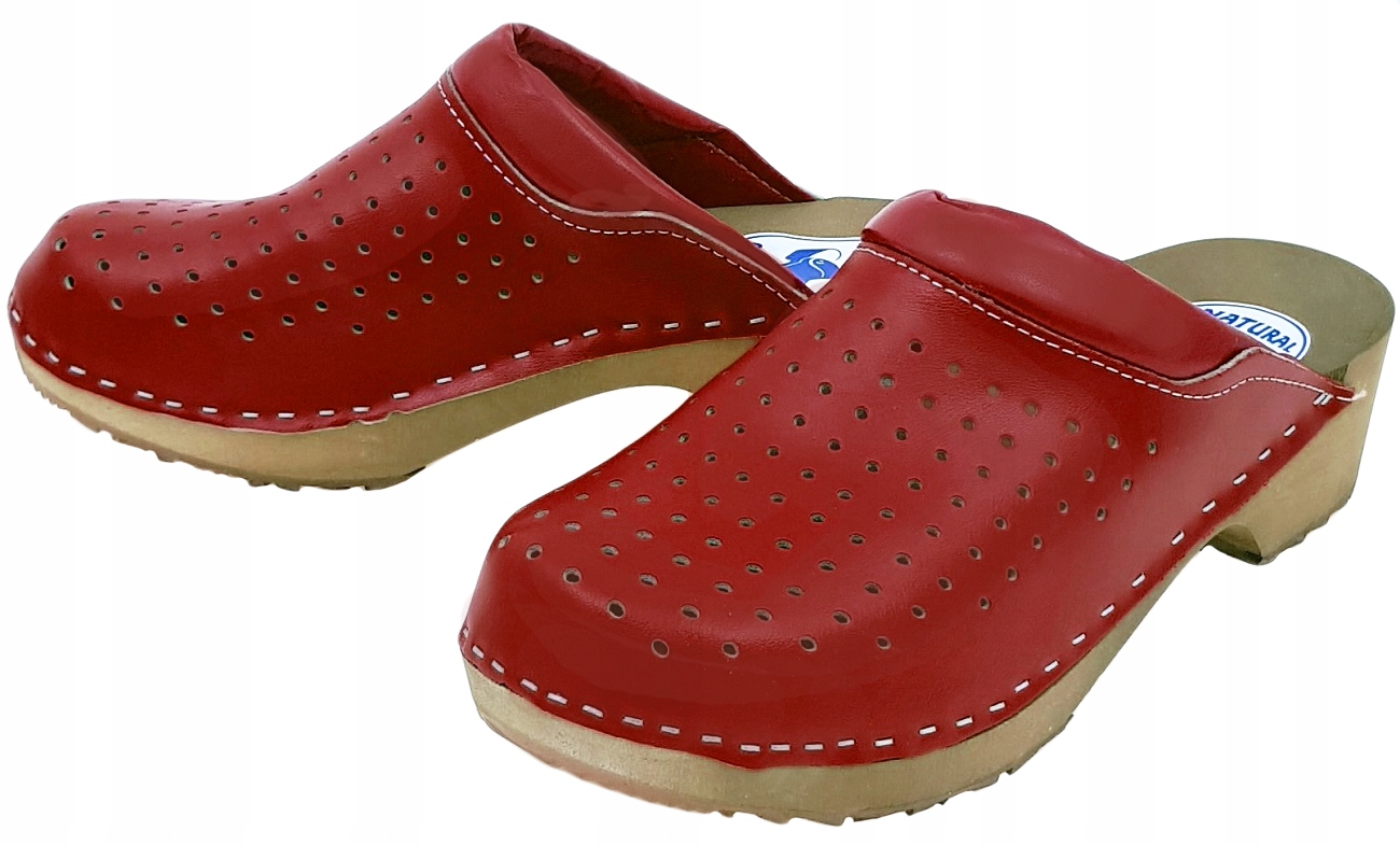 Chodaki Medyczne Drewniaki, Miękkie Podbicie *36* Marka Halskór