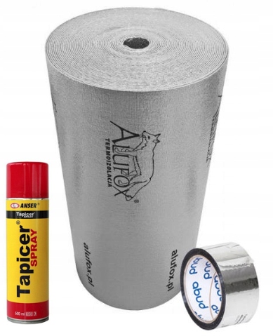 

Alufox Folia termoizolacyjna 5 mb taśma klej