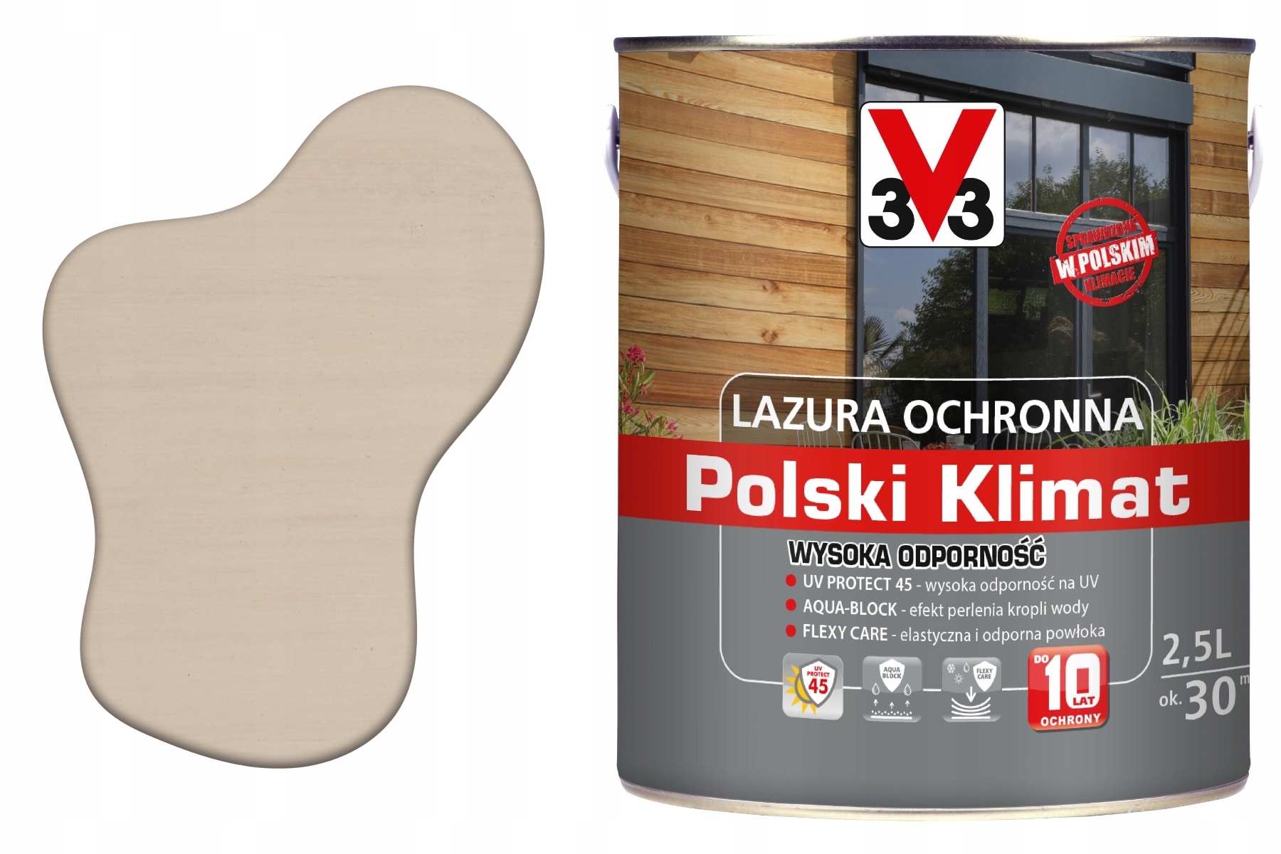 3V3 Výkonný lakovací nátěr pro střešní krytinu, Uv ochranná impregnace na dřevo Extra