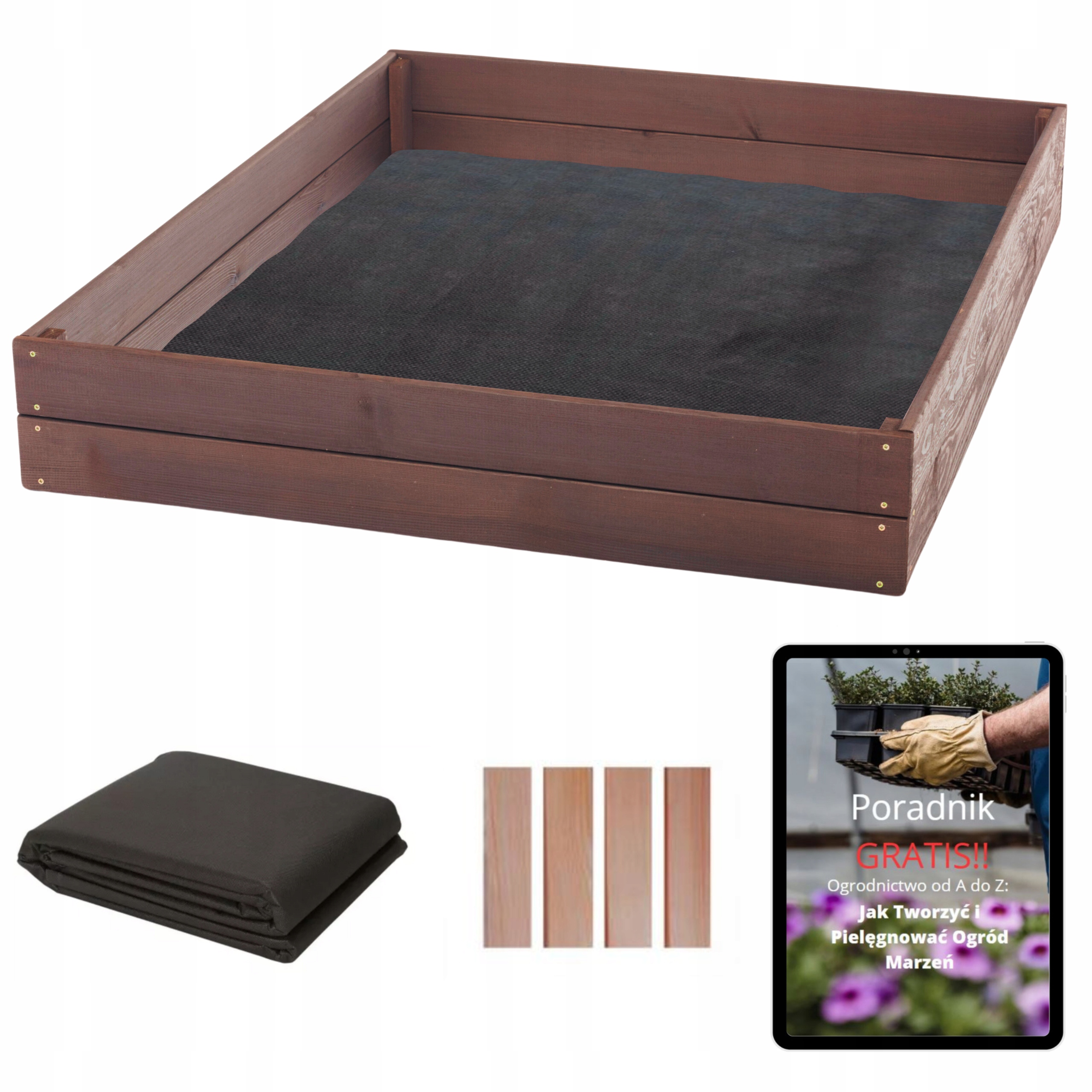 Zeleninový Impregnovaný Truhlík Na Zeleninu 120x120 Agrotextilie