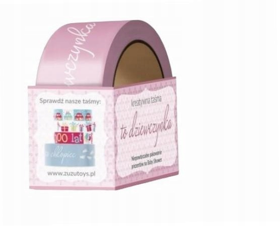 Taśma do pakowania prezentów. To dziewczynka