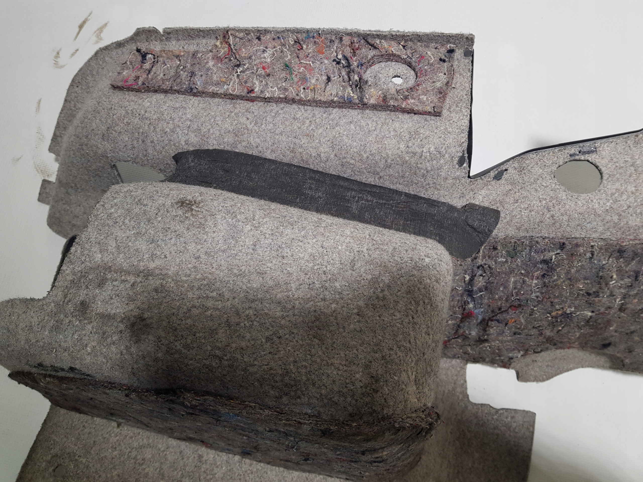 MERCEDES SL R230 mats boot upholstery right