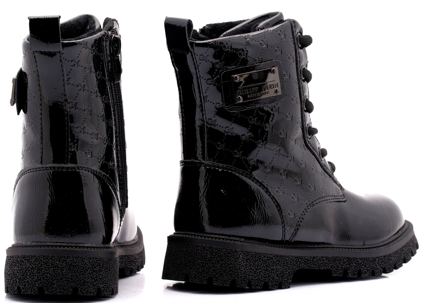 Buty Zimowe Dziewczynka Lakierowane OCIEPLANE Śniegowce Trapery Czarne r27 Płeć dziewczynki