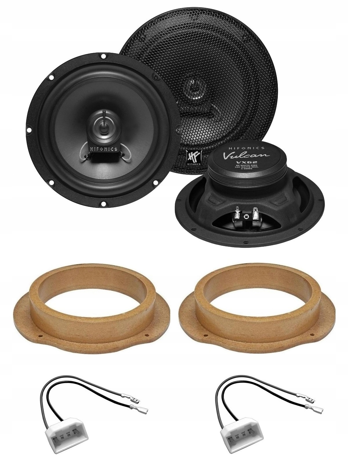 HiFonics VX62 Reproduktory do auta 165 mm Ford C-max 1 Fiesta 6 Facelift